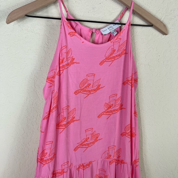 Never Fully Dressed Limoncello Halter Maxi Dress Pink Size 8 - Picture 5 of 10
